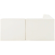 Meridian Furniture Rummi Cream Velvet Performance Fabric 4pc. Modular Sectional