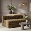 Meridian Furniture Rummi Saddle Velvet Performance Fabric 2pc. Modular Sofa