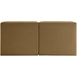 Meridian Furniture Rummi Saddle Velvet Performance Fabric 2pc. Modular Sofa