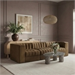 Meridian Furniture Rummi Saddle Velvet Performance Fabric 3pc. Modular Sofa