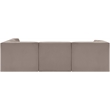 Meridian Furniture Rummi Taupe Velvet Performance Fabric 5pc. Modular Sectional