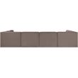 Meridian Furniture Rummi Taupe Velvet Performance Fabric 6pc. Modular Sectional