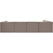 Meridian Furniture Rummi Taupe Velvet Performance Fabric 6pc. Modular Sectional