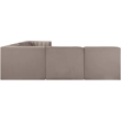 Meridian Furniture Rummi Taupe Velvet Performance Fabric 6pc. Modular Sectional