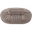 Meridian Furniture Rummi Taupe Velvet Performance Fabric 6pc. Modular Sectional