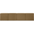 Meridian Furniture Rummi Saddle Velvet Performance Fabric 4pc. Modular Sofa