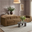 Meridian Furniture Rummi Saddle Velvet Performance Fabric 4pc. Modular Sofa