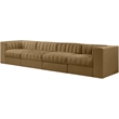 Meridian Furniture Rummi Saddle Velvet Performance Fabric 4pc. Modular Sofa