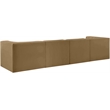 Meridian Furniture Rummi Saddle Velvet Performance Fabric 4pc. Modular Sofa