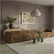 Meridian Furniture Rummi Saddle Velvet Performance Fabric 5pc. Modular Sofa