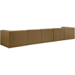 Meridian Furniture Rummi Saddle Velvet Performance Fabric 5pc. Modular Sofa