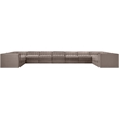 Meridian Furniture Rummi Taupe Velvet Performance Fabric 11pc. Modular Sectional