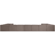 Meridian Furniture Rummi Taupe Velvet Performance Fabric 11pc. Modular Sectional