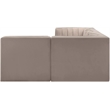 Meridian Furniture Rummi Taupe Velvet Performance Fabric 4pc. Modular Sectional