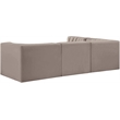 Meridian Furniture Rummi Taupe Velvet Performance Fabric 4pc. Modular Sectional