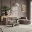 Meridian Furniture Rummi Taupe Velvet Performance Fabric 4pc. Modular Sectional