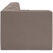 Meridian Furniture Rummi Taupe Velvet Performance Fabric 4pc. Modular Sectional
