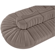 Meridian Furniture Rummi Taupe Velvet Performance Fabric 8pc. Modular Sectional
