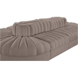 Meridian Furniture Rummi Taupe Velvet Performance Fabric 8pc. Modular Sectional