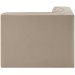 Meridian Furniture Rummi Beige Velvet Performance Fabric Corner Chair