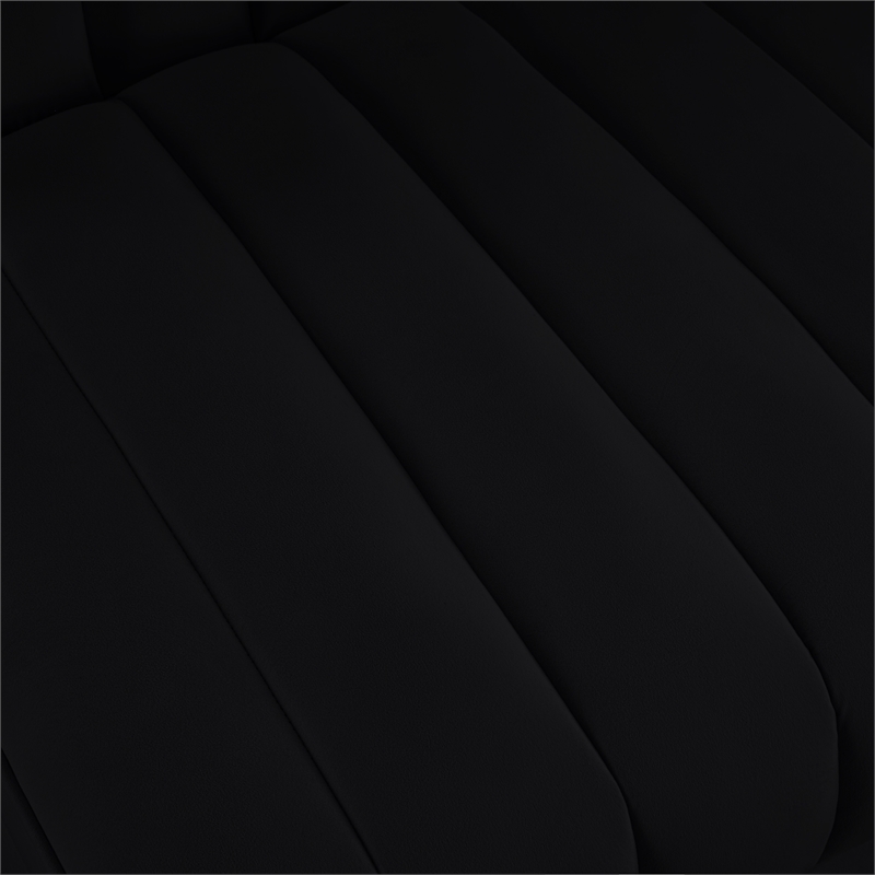Meridian Furniture Rummi Black Velvet Performance Fabric Armless Chair