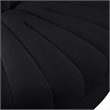 Meridian Furniture Rummi Black Velvet Performance Fabric Reverse Corner Chair