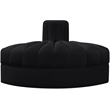 Meridian Furniture Rummi Black Velvet Performance Fabric Reverse Corner Chair