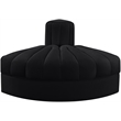 Meridian Furniture Rummi Black Velvet Performance Fabric Reverse Corner Chair