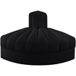 Meridian Furniture Rummi Black Velvet Performance Fabric Reverse Corner Chair