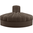 Meridian Furniture Rummi Brown Velvet Performance Fabric Reverse Corner Chair