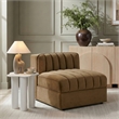 Meridian Furniture Rummi Saddle Velvet Performance Fabric Armless Chair