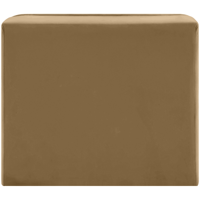 Meridian Furniture Rummi Saddle Velvet Performance Fabric Armless Chair