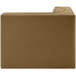 Meridian Furniture Rummi Saddle Velvet Performance Fabric Corner Chair