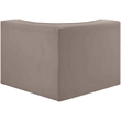 Meridian Furniture Rummi Taupe Velvet Performance Fabric Corner Chair