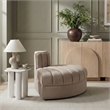 Meridian Furniture Rummi Taupe Velvet Performance Fabric Reverse Corner