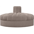 Meridian Furniture Rummi Taupe Velvet Performance Fabric Reverse Corner