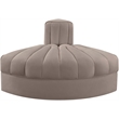 Meridian Furniture Rummi Taupe Velvet Performance Fabric Reverse Corner