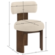 Meridian Furniture Atelier Beige Vegan Leather Dining Chair (Set of 2)