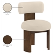 Meridian Furniture Atelier Beige Vegan Leather Dining Chair (Set of 2)