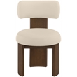 Meridian Furniture Atelier Beige Vegan Leather Dining Chair (Set of 2)