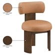Meridian Furniture Atelier Cognac Vegan Leather Dining Chair (Set of 2)