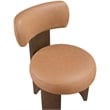 Meridian Furniture Atelier Cognac Vegan Leather Dining Chair (Set of 2)