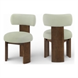 Meridian Furniture Atelier Mint Vegan Leather Dining Chair (Set of 2)