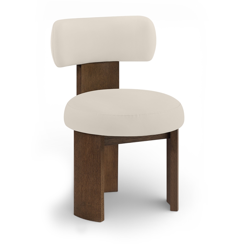 Meridian Furniture Atelier Taupe Vegan Leather Dining Chair (Set of 2)