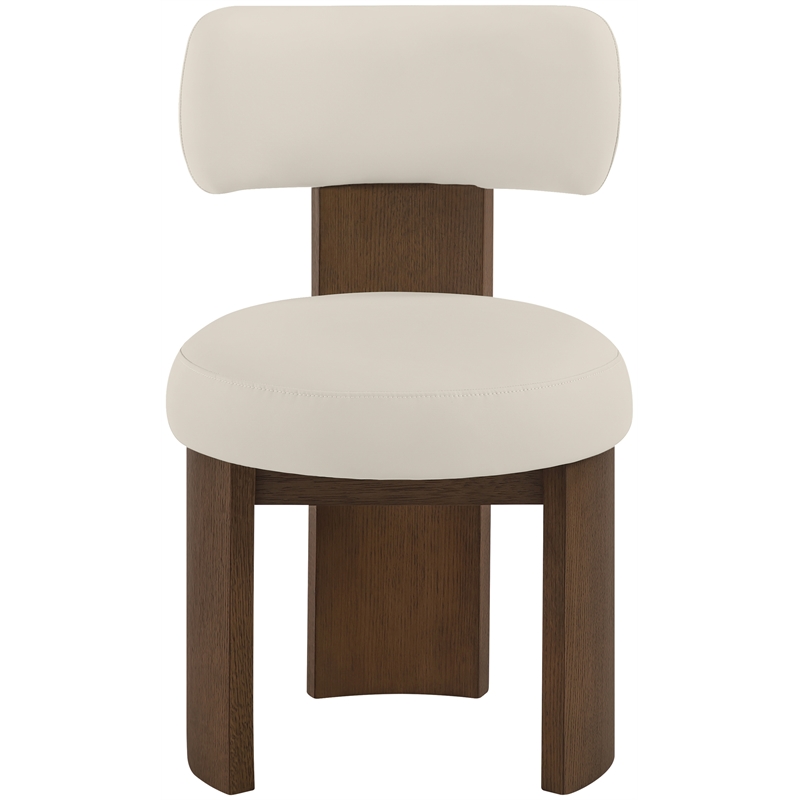 Meridian Furniture Atelier Taupe Vegan Leather Dining Chair (Set of 2)