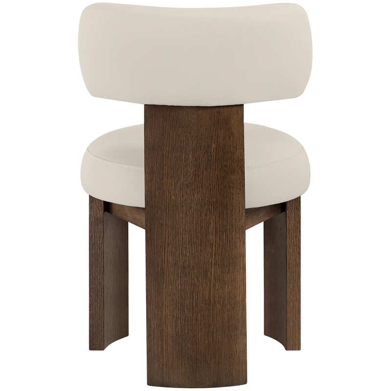Meridian Furniture Atelier Taupe Vegan Leather Dining Chair (Set of 2)