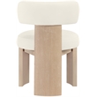 Meridian Furniture Atelier Cream Vegan Leather Dining Chair (Set of 2)