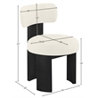 Meridian Furniture Atelier Cream Vegan Leather Dining Chair (Set of 2)