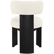 Meridian Furniture Atelier Cream Vegan Leather Dining Chair (Set of 2)