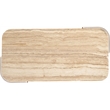 Meridian Furniture Calabria Beige Marble And Cream Oak Wood Coffee Table